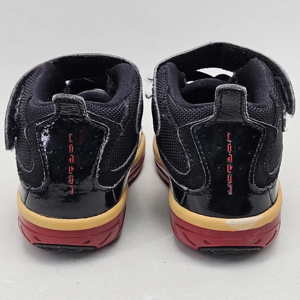 Jordan Team Reign Black Red Patent Leather Toddler Sneakers 8C 364696-061